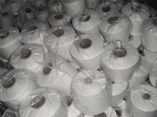 Greige, For knitting, 30s, 20s, 100% Polyester